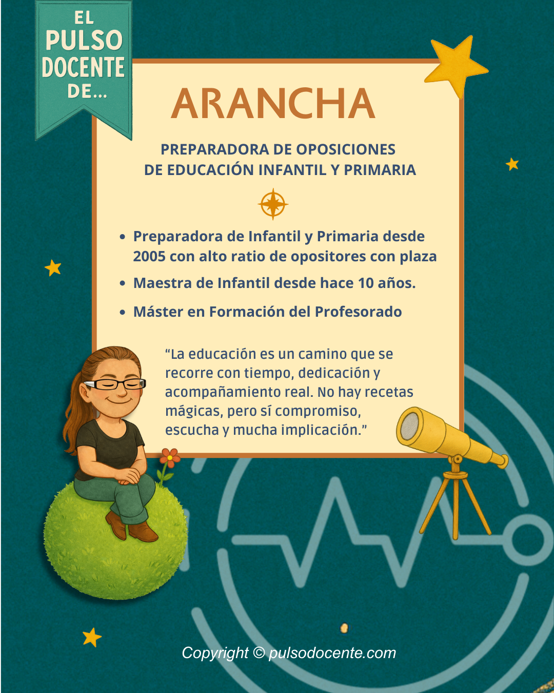 Ficha Arancha preparadora oposiciones infantil Asturias